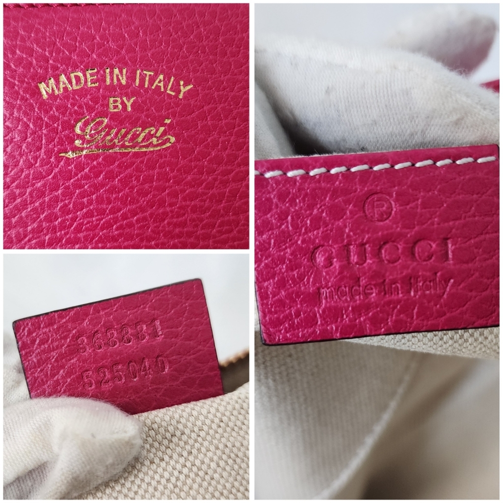 Auth Gucci Swing Calfskin Leather Pouch - Picture 3 of 8